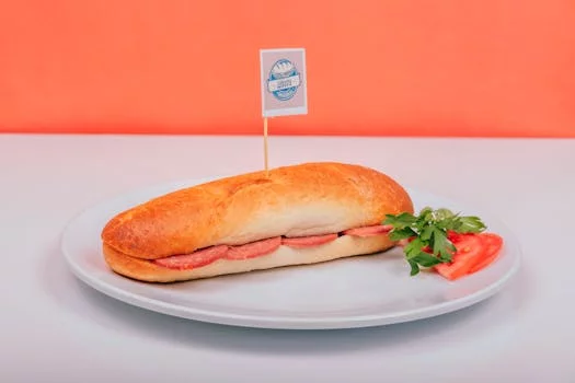 italian submarine sandwich with meats