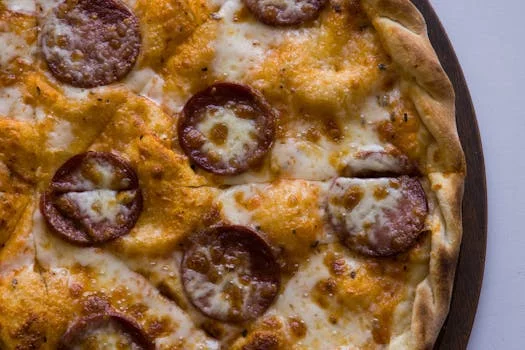 pepperoni pizza with provel cheese